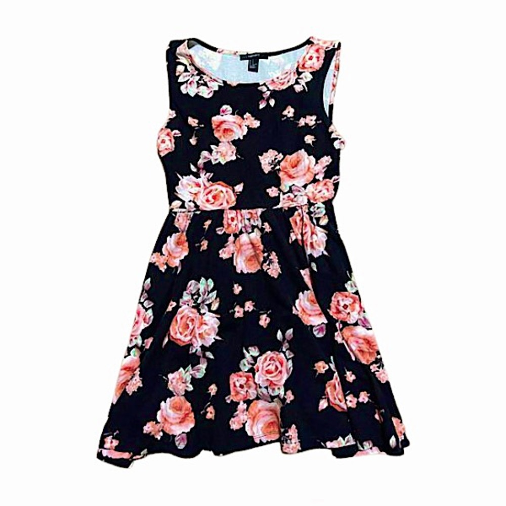 Forever 21 Floral Babydoll Mini Dress